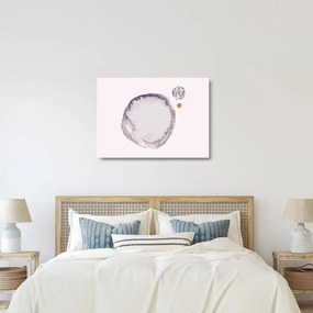 Sklenený obraz - Fialový minimalizmus N⁰4 (70x50 cm)