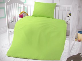 Bavlnené obliečky do detskej postieľky Svetlo zelené 90x135/45x60 cm