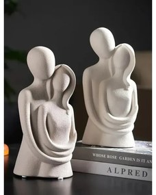 Keramická stolová dekorácia 21x8,5x10 cm biela