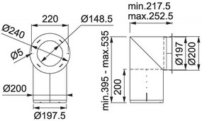 Franke Smart Deco FSMD 508 BK, odsávač pár komínový, čierna 335.0528.006