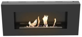 Kratki DELTA/FLAT/TUV - Nástenný BIO krb DELTA/FLAT 40x90 cm 1,5kW čierna