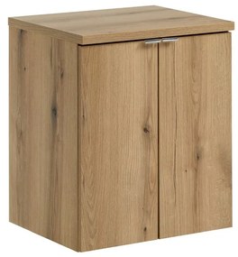 Závěsná skříňka pod umyvadlo Nova Oak s deskou 50 cm dub evoke