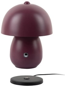 LED stolová lampa ružovofialová s kovovým tienidlom (výška 18 cm) Mono LED – Leitmotiv