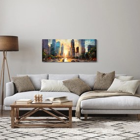 Obraz - Maľba mesta (120x50 cm)