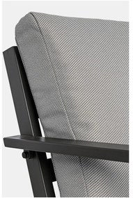 Sivý hliníkový záhradný lounge set pre 4 Harley – Bizzotto