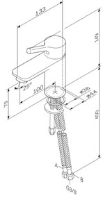 Umývadlová batéria AM.PM X-Joy S FXB02100 jednopáková, chróm