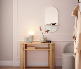 Konzola »HOLT« z bambusu s lamelovými prvkami