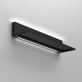 Nástenná polica s LED osvetlením SHELF 10x60 cm čierna