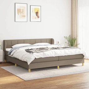 Boxspring posteľ s matracom sivohnedý 200x200 cm látka 3126833