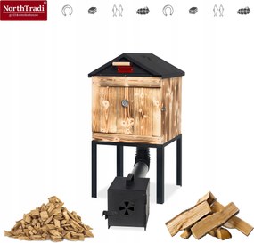 TRENDIE Udiareň drevená s kovovou strechou