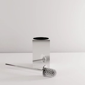 Rea Til, kovový stojan na WC s kefou, chrómová, REA-88094