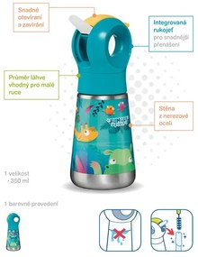 Fľaša Maped Miniz Jungle Fever, 350 ml