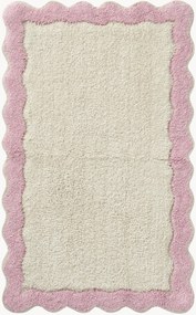 Bavlnená kúpeľňová predložka Scallop