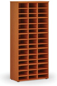 Triediaci regál PRIMO WOOD, 800 x 420 x 1781 mm, 45 priehradok, čerešňa