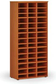 Triediaci regál PRIMO WOOD, 800 x 420 x 1781 mm, 45 priehradok, čerešňa