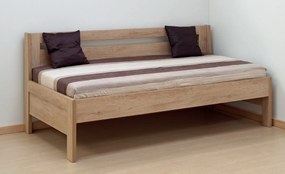 BMB TINA - masívna buková posteľ 90 x 200 cm s podrúčkami, buk masív