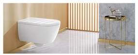 Villeroy & Boch ViClean-I 100 : sprchové WC, WC misa bez splachovacieho kruhu s bidetovým sedátkom, biela alpin CeramicPlus, V0E100R1