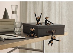 Soška z masívneho dubového dreva Kay Bojesen Denmark Monkey Hanging