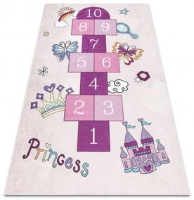 Dywany Łuszczów Detský kusový koberec Bambino 2285 Hopscotch pink - 80x150 cm