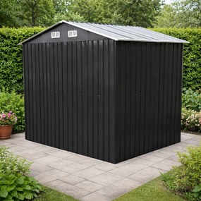 Záhradný domček BestBerg BBSH-608A / 5,3 m² / 205 x 257 x 202 cm / antracitová/biela