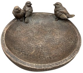 Napájadlo pre vtáky Kieran, 8,8x20 cm, magnézium, hnedá