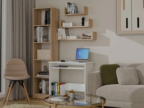 Súprava dubových nástenných políc MOBI hnedá