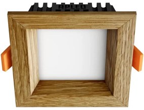 APLED - LED Podhľadové SQUARE WOODLINE LED/3W/230V 4000K 9x9 cm dub masív