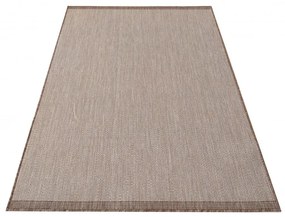 Jednoduchý a praktický hladký koberec hnedej farby Šírka: 80 cm | Dĺžka: 150 cm