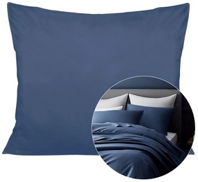 SATÉNOVÁ OBLIEČKA NA VANKÚŠ 011 70X80 CM TMAVOMODRÁ