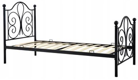 JAKS Jednolôžková posteľ 90 x 200 cm Lordi čierna