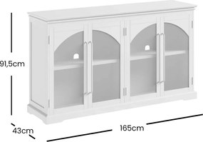 Komoda Avola 165 cm z masivu černá