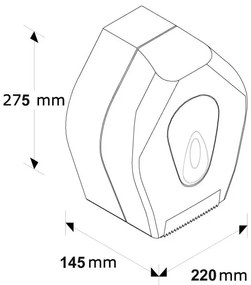 Zásobník na toaletný papier MERIDA TOP MINI