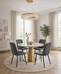 Jedálenská stolička MARVIN, sivá