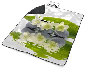 Sablio Plážová deka Biela orchidea: 200x140 cm