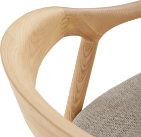 Jedálenská stolička masív jaseň DCH-V3202 Farba: Béžová