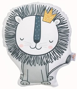 Detský vankúšik s prímesou bavlny Mike &amp; Co. NEW YORK Pillow Toy Lion, 33 x 28 cm