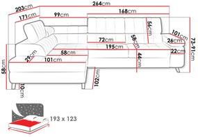 Rohová sedacia súprava Evrona  (mätová). Vlastná spoľahlivá doprava až k Vám domov. 1122120