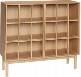 Komoda Shoji, presklená, prírodná, Hübsch