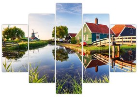 Obraz holandských mlynov (150x105 cm)