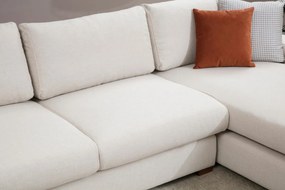 Rohová sedací souprava Loop 270 cm béžová pravá