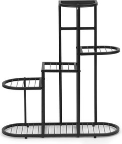 Stojan na květiny INDUSTRY 79,5x70 cm černý