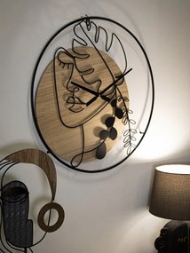 Nástenné hodiny Elegant A 60 cm hnedé/čierne