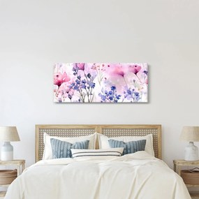 Obraz - Akvarelová lúka (120x50 cm)