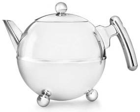 Kanvica na čaj z nehrdzavejúcej ocele v striebornej farbe 1,2 l Bella Ronde – Bredemeijer