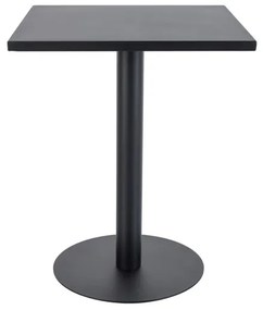Hranatý barový stůl Pub 60 cm černý