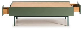 Konferenčný stolík so zásuvkami arista zelený 110 x 60 MUZZA
