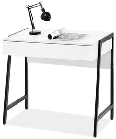 PC stolík Norway (biela + čierna). Akcia -10%. Vlastná spoľahlivá doprava až k Vám domov. 1109800