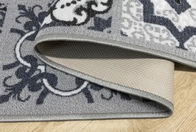 Protišmykový behúň Patchwork - sivý