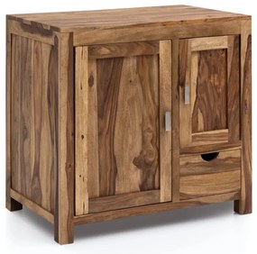 furniture-nabytek.cz - Masívna umývadlová skrinka Lagos z palisandrového dreva, lakovaná, hnedá