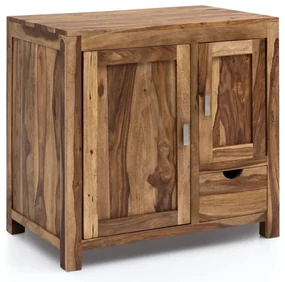 furniture-nabytek.cz - Masívna umývadlová skrinka Lagos z palisandrového dreva, lakovaná, hnedá